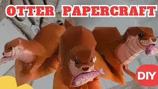 How to Make A Otter PaperCraft   DIY Tutorial