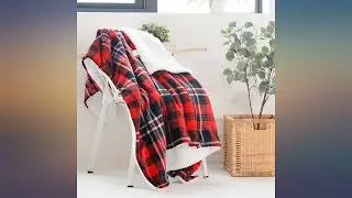 SOCHOW Sherpa Plaid Fleece Throw Blanket, Double-Sided Super Soft Luxurious Bedding review