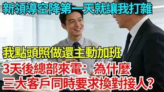 新領導空降第一天就讓我打雜，我點頭照做還主動加班，3天後總部來電：為什麼三大客戶同時要求換對接人？【奇人社會誌】#完結爽文#職場#職場文化#職場故事#打工人