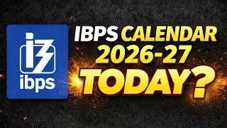 📢📢 IBPS CALENDAR 2026-27 ✅ ✅  TODAY ❓