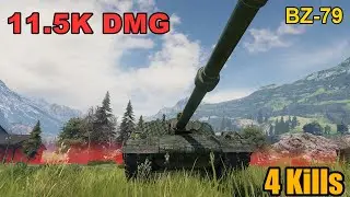 BZ-79 - 11.5K Damage - 4 Kills - Map: Lakeville - Player: Morceed - Server: EU | World of Tanks