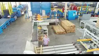 Automatic multi head trim saw