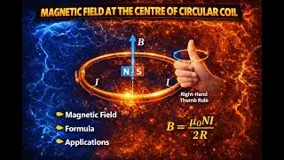 Magnetic Field at the Centre of a Circular Coil Carrying Current | Diploma & Polytechnic Physics
