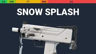 MAC-10 Snow Splash - Skin Float And Wear Preview