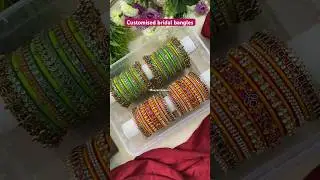Customised bridal bangles #jewellery #bangles #customizedbangles #weddingaccessories #bangle