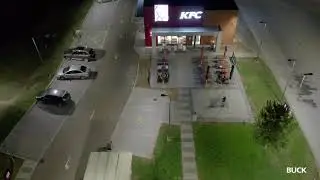 Street lighting of KFC at E75 highway