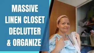 MASSIVE LINEN CLOSET DECLUTTER - linen closet clean, declutter & organize 2022 #chaostocalm
