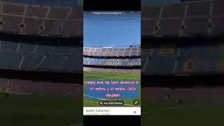 #barca #fcbarcelona #campnou #spotify #history #barcelona  CAMP NOU 😍😍 NOW Spotify Camp Nou..