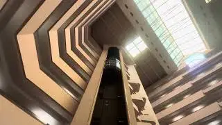 Former Dover Impulse (Mod by KONE) Glass Traction Elevators @ Holiday Inn, Springdale AR