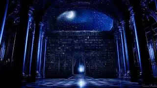 🌠Celestial Library Ambience | NO MUSIC | Mystical ASMR for Studying, Deep Focus & Relaxation