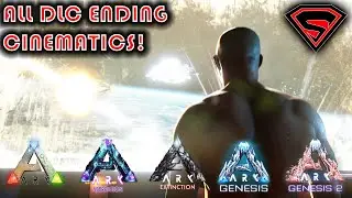 ARK SURVIAL EVOLVED ALL ENDING CUTSCENES [ONLY THE DLC ENDINGS & CUTSCENES]