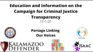Education and Information on the Campaign for Criminal Justice Transparency Forum - November 1, 2021