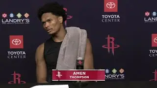 Amen Thompson with a Press Conference vs Suns