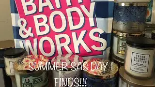 Bath and body works Summer SAS DAY 1 HAUL ☺️🎉 75% off only