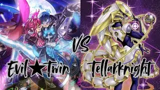 Yu-Gi-Oh SR or lower event Gameplay - Evil★Twin vs Tellarknight