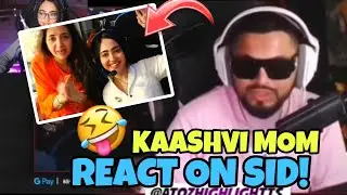 Kaashvi Mom React on Sid Roast Video🥰 🙏 Kaash React On Sid Roast😳
