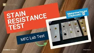 MFC Test Stain Resistance - Melamine Faced Chipboard by RPI