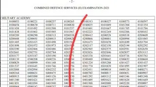 UPSC CDS 2 2021 Result।। UPSC CDS 2 Cutoff 2021।। CDS Result 2021।। CDS 2 2021 Result।। CDS Exam Res