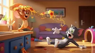 🍕 Tom & Jerry&rsquo;s Hilarious Pizza Slice Adventure at Home! 🐱🐭 | Fun Kids Cartoon Story
