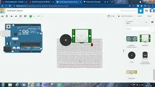 Theft alarm system using Tinkercad