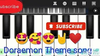 Doraemon theme song 💕❤️❤️ nice doraemon song #piano#doraemon#shorts#