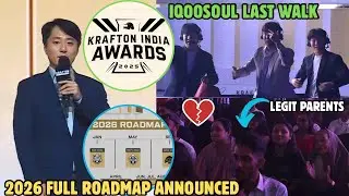 KRAFTON CEO ANNOUNCED BGMI 2026 OFFICIAL ROADMAP 🔥SOUL LAST WALK😓LEGIT PARENTS💔
