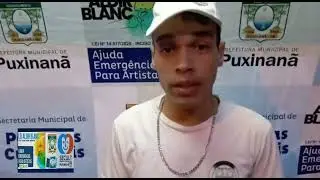 Contrapartida de Rodolfo Ricart. Contemplado pela lei Aldir Blanc em Puxinan&atilde;.