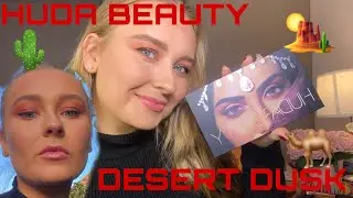 HUDA BEAUTY DESERT DUSK PALETTE EYESHADOW LOOK | Laura Hargreaves
