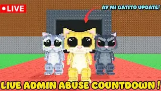 LIVE🔴 Admin Abuse & AY MI GATITO Update Countdown(Steal a Brainrot)#roblox #stealabrainrot