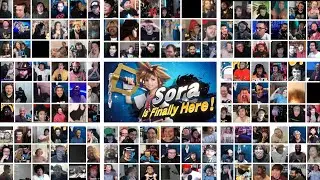 SUPER SMASH BROS ULTIMATE SORA SMASH REVEAL REACTION MASHUPS +144