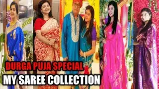 MY SILK SAREE COLLECTION | HISTORY OF EACH SAREES | HUGE SAREE COLLECTION DURGA PUJA | @sensnest1131