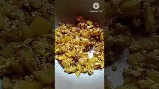 Potato egg bhaji recipe😋#shorts #youtubeshorts #trending #eggpotato