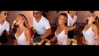 Salt Bae is cutting Gold Steak & feeding to girl #Nusret