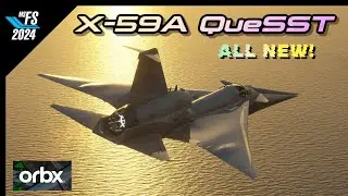 MSFS2024 | ORBX NASA X-59A QueSST Review! Blasting Past The NASA Artemis 2 Moon Rocket! 