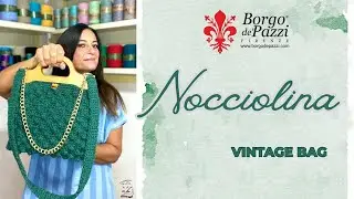 💚NOCCIOLINA VINTAGE BAG💚CORDINO MACRAME💚PUNTO NOCCIOLINA 💚TIZIANA VOLPE CROCHET💚