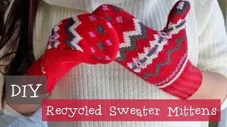 DIY | Recycled/Old Sweater Mittens