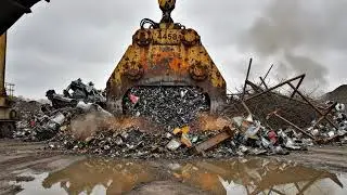 Unedited Scrap Yard Magnet Arm &ndash; Heavy Lifts & Real Impacts
