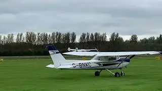 Summit Aircraft takeoff at Shobdon Airfield, Herefordshire