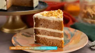 Sweet Potato Cake With Cream Cheese Frosting | Beautiful Decorated Cake | Potato Cake Video | 4K
