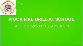 Fire safety mock drill in school | BMC | Disaster Management Department