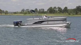 Manitou 23 Encore SHP 575 Dual Engine (2019-) Test Video - By BoatTEST.com