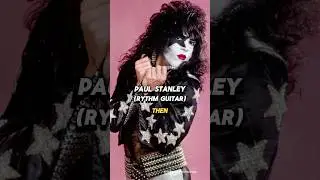 KISS: Then vs. Now! 🎸 #kiss #musicfacts #rockstars #shorts