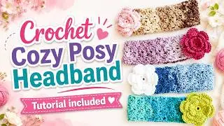Easy Crochet Flower Headband