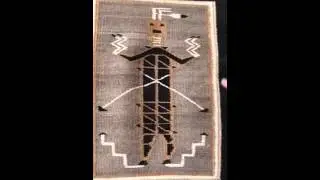 Navajo rug. Hero Twin Monster Slayer circa 1930