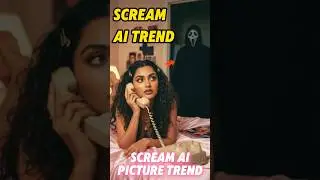 Scream AI Picture Trend: How People Are Doing the Viral Scream Picture Challenge！#shorts #halloween