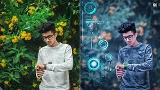 Futuristic Photo Editing Manipulation effect In Photoshop tutorial
