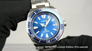 Seiko Prospex Samurai 'Blue Lagoon' SRPB09K1 Limited Edition (Pre-owned)