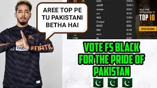 VOTE FS BLACK FOR THE PRIDE OF PAKISTAN | SCOUT OP REACTION ON PAKISTANI FS BLACK ON TOP IN VOTING😍
