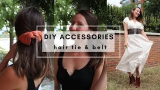 DIY Accessories | Hair Tie & Waist Belt (perfect for fall!)