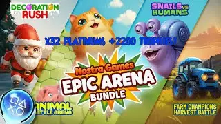 NOSTRA GAMES: Epic Arena Bundle 🎅🏻🐹🐌🚜 - Easy x32 PLATINUMS! 🤯🤯 [100% TROFEOS 🏆] (PS4/PS5).